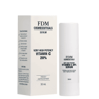Fleur De Mer Vitamin C Serum 20% in white pump bottle