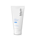 Pelactiv deep facial scrub in white 150ml tube with blue text