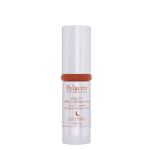 Pelactiv Vitamin C serum with AHA. In a silver bottle with orange text