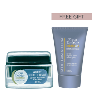 Fleur De Mer anti-aging AM/PM duo moisturiser pack