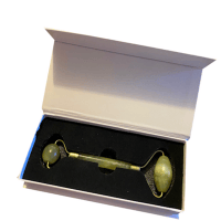 Green Jade facial roller in open box