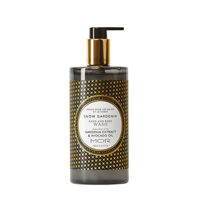 Emporium Classics Snow Gardenia Hand & Body Wash in black pump bottle