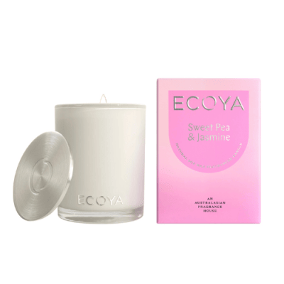 ECOYA Sweet Pea & Jasmine Madison Candle 400g