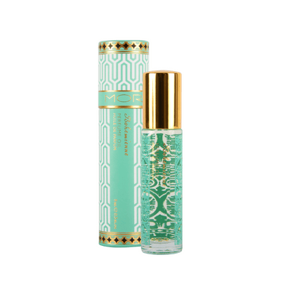 MOR Little Luxuries Bohemienne Perfume Oil in aqua box