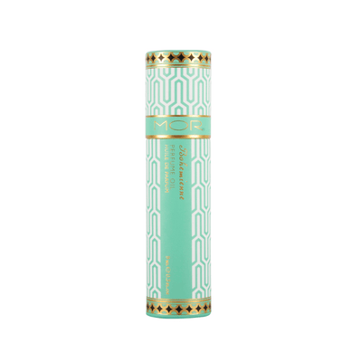 MOR Emporium Bohemienne perfume roller in blue card box case