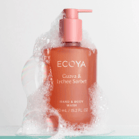 ECOYA Guava & Lychee Sorbet Hand & Body Wash 450ml - Image 3