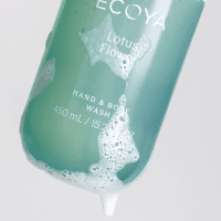 ECOYA Lotus Flower Hand & Body Wash 450ml - Image 2