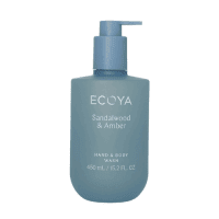 ECOYA Sandalwood & Amber Luxe Hand & Body Wash 450ml