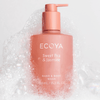 ECOYA Sweet Pea & Jasmine Hand & Body Wash 450ml - Image 3