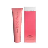 ECOYA Guava & Lychee Sorbet Hand Cream in red tube and red outer box