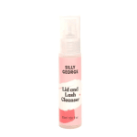 Silly George lid and lash cleaner with lid on. Pink label on front