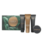 INIKA Organic foundation trial set showing 4 products that come in the pack