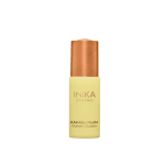 INIKA skincare Vitamin C serum in yellow bottle. Gold lid and gold text