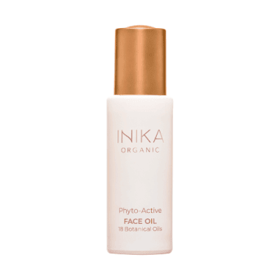 INIKA Organic 30ml facial oil in jar with gold lid