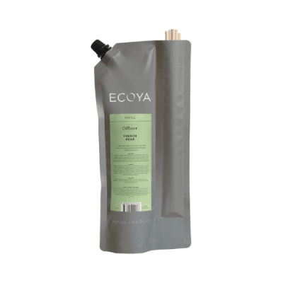 ECOYA French Pear reed diffuser refill with reed sticks