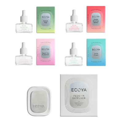 ECOYA plug in diffuser with 4 fragrance flask