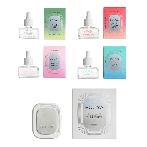 ECOYA plug in diffuser with 4 fragrance flask