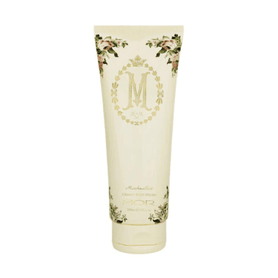 MOR Marshmallow Creamy Body Polish in floral design tube