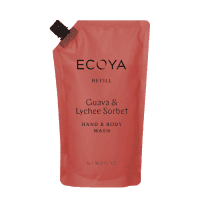 ECOYA Guava & Lychee Sorbet Hand & Body Wash Refill 1L
