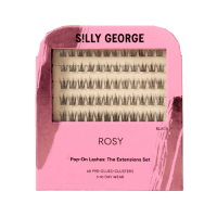 Silly George Pop-On Lashes- Style Rosy Black