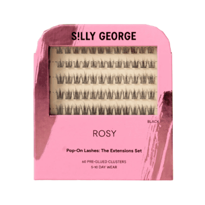 Silly George Pop-On Lashes- Style Rosy Black