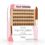 Silly George Pop-On Lashes- Flutter Light Brown The Extension Set