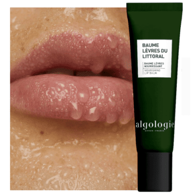 Algologie Nourishing Lip Balm on lips