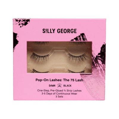 Silly George Pop-On Lashes: The 75 Lash Style Dawn Black