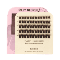 Silly George Pop-On Lashes- Flaunt Dark Brown The Extension Set - Image 2