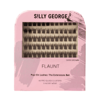 Silly George Pop-On Lashes- Flaunt Dark Brown The Extension Set