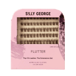 Silly George Pop-On Lashes- Flutter Dark Brown The Extension Set