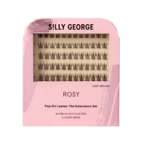 Silly George Pop-On Lashes- Rosy Dark Brown The Extension Set