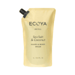 ECOYA Sea Salt & Coconut Hand & Body Wash Refill 1L