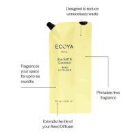 ECOYA Sea Salt & Coconut Reed Diffuser Refill 200ml - Image 2