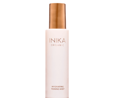 INIKA Organic Hydrating Toning Mist in bottle with gold lid